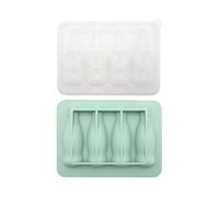 Bays di ghiaccio per congelatore, stampo per ghiaccio,4 griglie Stampo per ghiaccio integrato in silicone - Strumento per la produzione di ghiaccioli, riutilizzabile, gadget da cucina