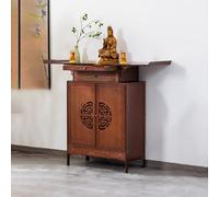 BAYTEWJX Mensola da Altare Buddista in Stile Cinese,Statua di Buddha in Bambù Stand,con Cassetti e Vassoio Estraibile,per Templi.(100.1x40x100cm)