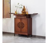 BAYTEWJX Mensola da Altare Buddista in Stile Cinese,Statua di Buddha in Bambù Stand,con Cassetti e Vassoio Estraibile,per Templi.(120.1x40x100cm)