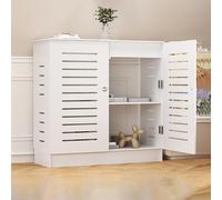 BAYTEWJX Mobiletto Portaoggetti per Router Wi-Fi Scatola di Immagazzinaggio del Router WiFi Scaffale con Ante e Ripiani per Camera Soggiorno.(60x80x30cm)