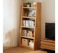 BAYTEWJX Scaffale per Libri a Pavimento Espositore per Libri a 3/4 Livelli Scaffale Archiviazione per Soggiorno Cucina Sala Studio Ufficio.(Dark Original wood,60x30x160cm)