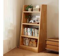 BAYTEWJX Scaffale per Libri a Pavimento Espositore per Libri a 3/4 Livelli Scaffale Archiviazione per Soggiorno Cucina Sala Studio Ufficio.(Dark Original wood,60x30x120cm)