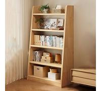 BAYTEWJX Scaffale per Libri a Pavimento Espositore per Libri a 3/4 Livelli Scaffale Archiviazione per Soggiorno Cucina Sala Studio Ufficio.(Original wood,100x30x160cm)