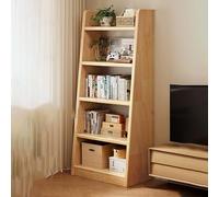 BAYTEWJX Scaffale per Libri a Pavimento Espositore per Libri a 3/4 Livelli Scaffale Archiviazione per Soggiorno Cucina Sala Studio Ufficio.(Original wood,60x30x160cm)