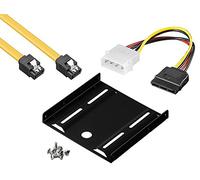 baytronic Adattatore per Mascherina Incasso per Hard Disk/SSD da 2,5” a 3,5” Einbaurahmen + 30cm SATA Kabel