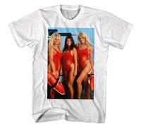 Baywatch Lifeguard Beach Babes Men's T Shirt Pamela Anderson Carmen Electra L