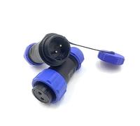 bayzconn SP21 2 poli Aeronautica Connettore, IP68 Impermeabile 2 pin Connettore di Saldatura Femmina Spina e Maschio Presa Connettore Rotondo in Linea Tipo Aviation Spina per Lampade Esterne 500V 30A