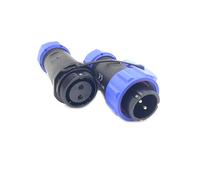 bayzconn SP21 2 poli Aeronautica Connettore, IP68 Impermeabile 2 pin Connettore di Saldatura Maschio Spina e Femmina Presa Connettore Rotondo in Linea Tipo Aviation Spina per Lampade Esterne 500V 30A