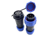 bayzconn SP21 6 poli Aeronautica Connettore, IP68 Impermeabile 6 pin Connettore di Saldatura Maschio Spina e Femmina Presa Connettore Rotondo in Linea Tipo Aviation Spina per Lampade Esterne