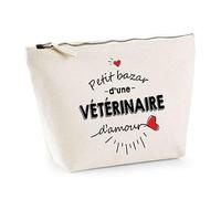 Bazar - Astuccio per il trucco, idea regalo, colore: beige