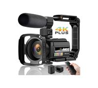 BAZARLAND30.Camcorder 4K Videocamera UHD 48MP WiFi Visione Notturna IR, Zoom Digitale 16X.