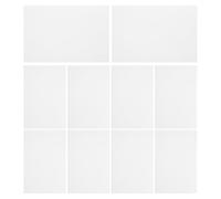 BAZEITFLOW 10 fogli Feltro Protettivo Adesivo per Mobili Pad Anti-graffio Spessi per Pavimenti in Legno e Laminato Riduzione Rumore e Usura Adatti Gambe di Sedie e Tavoli Bianco