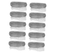 BAZEITFLOW 10 pezzi Filtro per Lanugine Lavatrice in Acciaio Resistente Trappola Antipiega per Tubo di Scarico Previene Intasamenti e Microplastiche Adatto a Vari Modelli di Lavatrice