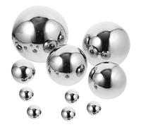 BAZEITFLOW 10 pezzi Sfere Decorative in Inossidabile Palline Riflettenti Hollow per e Patio per Decorazioni Esterne e