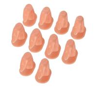 BAZEITFLOW 10 pezzi Supporto Manicure per Pratica Unghie Dita Finte Riutilizzabili per Nail Art Training per Estensione Acrilico Utile per Principianti e