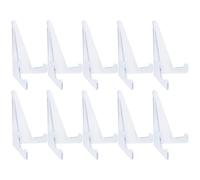 BAZEITFLOW 10 Pezzi Supporto per Carte da Gioco Trasparente in Plastica Cavalletto Espositore Robusto per Carte Collezionabili Foto Opere d Arte e Piatti Small