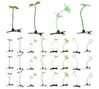 BAZEITFLOW 100 Pezzi Fermagli Capelli Forma di Germoglio di Fagiolo Clip Verdi Leggere e Antiscivolo Accessori Divertenti per Capelli e Feste Halloween Fermagli per Uso Quotidiano e Cosplay