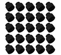 BAZEITFLOW 100 Pezzi Tappi Push Pull in Plastica Neri per Bottiglie Cosmetiche Coperchi di Ricambio a di Perdite Tappo Manuale Leggero e Resistente per Uso Quotidiano e Viaggi
