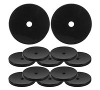 BAZEITFLOW 12 Nuclei Bocchino Suona in Resina Nera 3,0 Cm, Set da 12 Pezzi per Riparazione Strumenti a Fiato Cinesi, Accessori Ermetici e Portatili per Musicisti Professionisti e