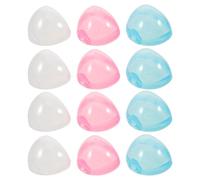 BAZEITFLOW 12 Pezzi Custodia Porta Ciuccio Portatile Trasparente con Coperchio Contenitore Igienico in PP per Ragazzo Ragazza Organizer da Viaggio Leggero e Compatto per Accessori Culla e