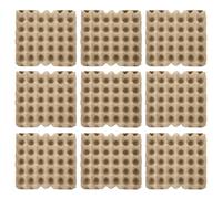 BAZEITFLOW 15 Pezzi Portauova Biodegradabile in Pasta di Carta per 30 Uova, Resistente Agli Urti e Impilabile, per Conservazione in Frigorifero e Uso Domestico