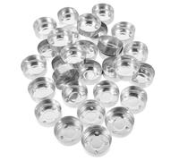 BAZEITFLOW 150 Pezzi Contenitori in Alluminio per Candele da Te Portacandele Metallici Resistenti al Calore Vasetti Unici per Candele Profumate per Decorazioni e Regali