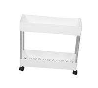 BAZEITFLOW 1pezzi Carrello Portatutto Multistrato Da Pavimento Con Ruote Girevoli Per Cucina Bagno e Soggiorno Scaffale Salvaspazio Per Organizzazione Versatile e Facile Da Spostare