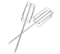 BAZEITFLOW 2 pezzi Accessori elettrici in acciaio resistente per miscelatore a mano ricambi per uova e impasto compatibili con trapano elettrico facili da pulire e durevoli Riutilizzabile