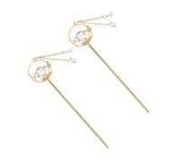 BAZEITFLOW 2 Pezzi Bacchette Cinesi per Chioma Nappine Vintage in Lega di Zinco e Abs Resistenti per Acconciature Eleganti da Tutti i Giorni e Cosplay