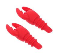 BAZEITFLOW 2 Pezzi Chiusura Per Bottiglia a Forma Di Aragosta in Silicone Riutilizzabile e Resistente Per Bottiglie Di Vino Rosso Olio D'oliva e Condimenti Accessori Per Feste e Bar
