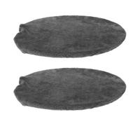 BAZEITFLOW 2 Pezzi Copriwater in Peluche Lavabile, Copertura Antipolvere per Coperchio del Water Morbida e Calda, Adatta per WC Rotondi e Allungati, Protezione per Bagno Confortevole