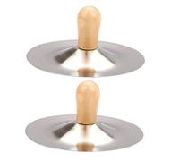 BAZEITFLOW 2 pezzi Cymbali Mano e Legno per Strumenti Percussione per Danze Musicali