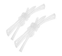 BAZEITFLOW 2 Pezzi di Terminali Trasparenti per Lacci Scarpe in Tubo Termoretraibile da 5 Mm, Accessori per Riparazione Estremità Lacci e Cordoncini Felpa, Protezione Resistente per