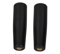 BAZEITFLOW 2 Pezzi Manici in Bakelite per Forchette Barbecue Impugnatura Ergonomica Isolante per Grigliate Sicure Compatibili con Vari Grill per Uso Esterno e Interno