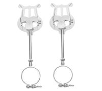 BAZEITFLOW 2 pezzi Porta Spartiti per Clarinetto e Oboe Clip Lira Leggera in Supporto Musicale Portatile per Banda e Marching Band Morsetto Stabile per Spartiti