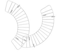 BAZEITFLOW 2 Pezzi Scolafritto in Inossidabile per e Barbecue Supporto Antiolio Resistente con Ganci Ristorante e Catering