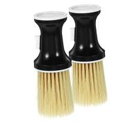 BAZEITFLOW 2 pezzi Spazzola per Pulizia Collo Parrucchiere con Testina Staccabile e Applicatore Polvere Setole Morbide per Massaggio e Rimozione Capelli Tagliati Accessorio Professionale per