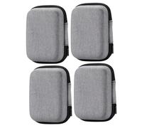 BAZEITFLOW 2 Set Custodia Multifunzionale Organizzatore Impermeabile Borsa Senza Fili Telecamera Potere Aria Dati Auricolare Banca Etichetta Custodia Per Auricolari Borse Grey Eva 2 Pezzi * 2