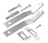 BAZEITFLOW 2 Set Kit Ganci Cornice per Ganci Nascosti per Musei e Gallerie Accessori Sicuri per Appendere per Scuole e Ventosi