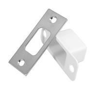 BAZEITFLOW 2 Set Piastra per Serratura Chiavistello Acciaio Inossidabile Spessore Maggiorato Contropiastra Porta Antica per Porta Accessorio Sicurezza Deadbolt e Ufficio