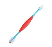 BAZEITFLOW 2 Spazzolino Doppia per Domestici con Setole Morbide Pulizia Completa Denti per e Testina per Zone Difficili Orale