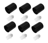 BAZEITFLOW 20 Inserti Rulli Oli Essenziali con Tappo Antipolvere, Accessori per Flaconi Roll-on da 18 Denti, Applicazione Uniforme per Aromaterapia, Casa, Ufficio e Viaggi