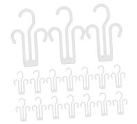 BAZEITFLOW 20 pezzi Appendini Scarpe in Plastica Bianca Organizer Scarpe Appeso Versatile per Asciugatura e Esposizione Pantofole Infradito e Sandali Facile Installazione Attrezzi