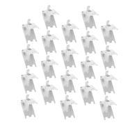 BAZEITFLOW 20 pezzi Clip per Mensola Frigorifero in Acciaio Inossidabile Spessore da Supporti Resistenti per Scaffali Congelatori Industriali Ganci per Attrezzature Didattiche e Ripiani