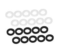 BAZEITFLOW 20 pezzi Cuscinetti per Chiavi Trombone e Tromba Accessori in Feltro Resistente per Protezione e Sostituzione Strumenti Fiato Bianco e Nero