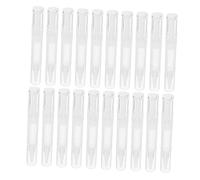 BAZEITFLOW 20 Pezzi Penne Cosmetiche Vuote con Pennello Contenitori Trasparenti Twist Ricaricabili per Olio Unghie Lucidalabbra e Cuticole Strumenti Versatili per Trucco e Viaggio