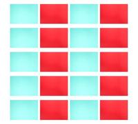 BAZEITFLOW 20 Pezzi PVC Trasparenti Colorati per Correzione Colore Filtri Gel Luce Rosso e Verde per Progetti Didattici e Illuminazione Professionale