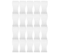 BAZEITFLOW 20 Pezzi Spatole in Plastica per Ceretta Viso e Corpo Raschietti Non Stick per Depilatorie Spatole per Applicazione Cera e Maschera Riutilizzabili e Facili da Pulire