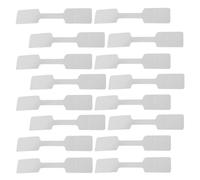 BAZEITFLOW 200 Pezzi Etichette Adesive per Gioielli Bianche Cartellini Prezzi in Carta per Anelli e Collane Adesive Rimovibili senza Residui per Uso Fai da Te e Organizzazione