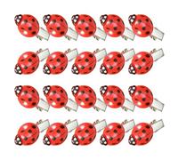 BAZEITFLOW 20pezzi Forchette per Capelli Forma di Coccinella Fermacapelli in Plastica Colorati Sette Punti per Ragazze Accessori per Capelli Divertenti per Feste Decorazioni per Copricapo